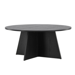 Table basse ronde design noir CUTY