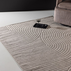 Tapis rectangulaire marron 200x290 cm VINYO