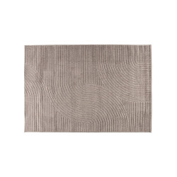 Tapis rectangulaire marron 200x290 cm VINYO