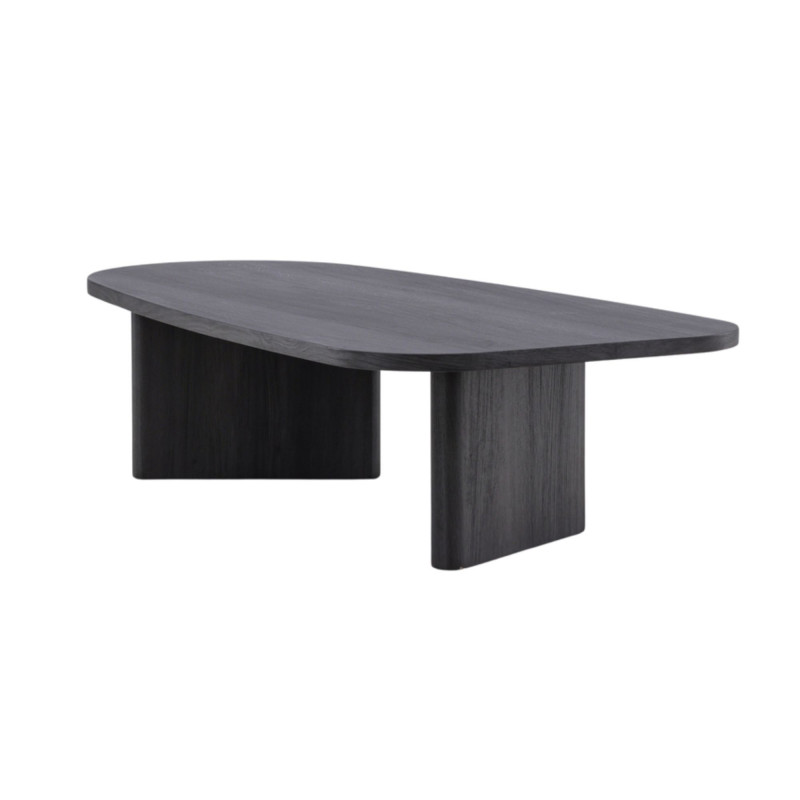 Table basse design noire en bois GROLY