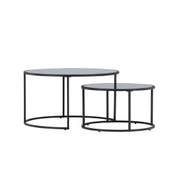 Set de 2 tables basses rondes modernes TWYL