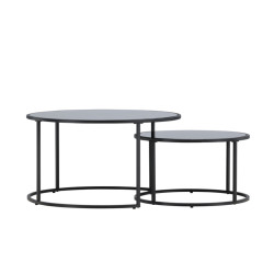 Set de 2 tables basses rondes modernes TWYL