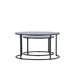 Set de 2 tables basses rondes modernes TWYL