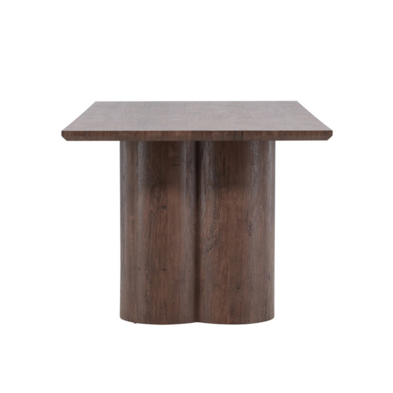 Table à manger en bois marron 100x210cm OSLO