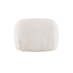 Fauteuil moderne en tissu gris clair MALO