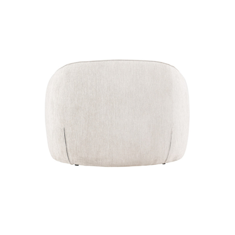 Fauteuil moderne en tissu gris clair MALO