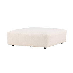 Pouf pour canapé modulable en tissu beige 105x105cm VANIA