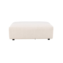 Pouf pour canapé modulable en tissu beige 105x105cm VANIA