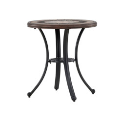 Table de café vintage en aluminium 60cm PARIS