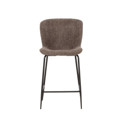 Tabouret de bar en tissu bouclé MODETA