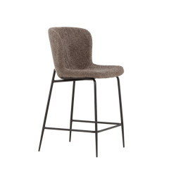 Tabouret de bar en tissu bouclé MODETA