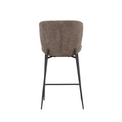 Tabouret de bar en tissu bouclé MODETA