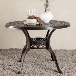 Table de café élégante marron 100cm COFY