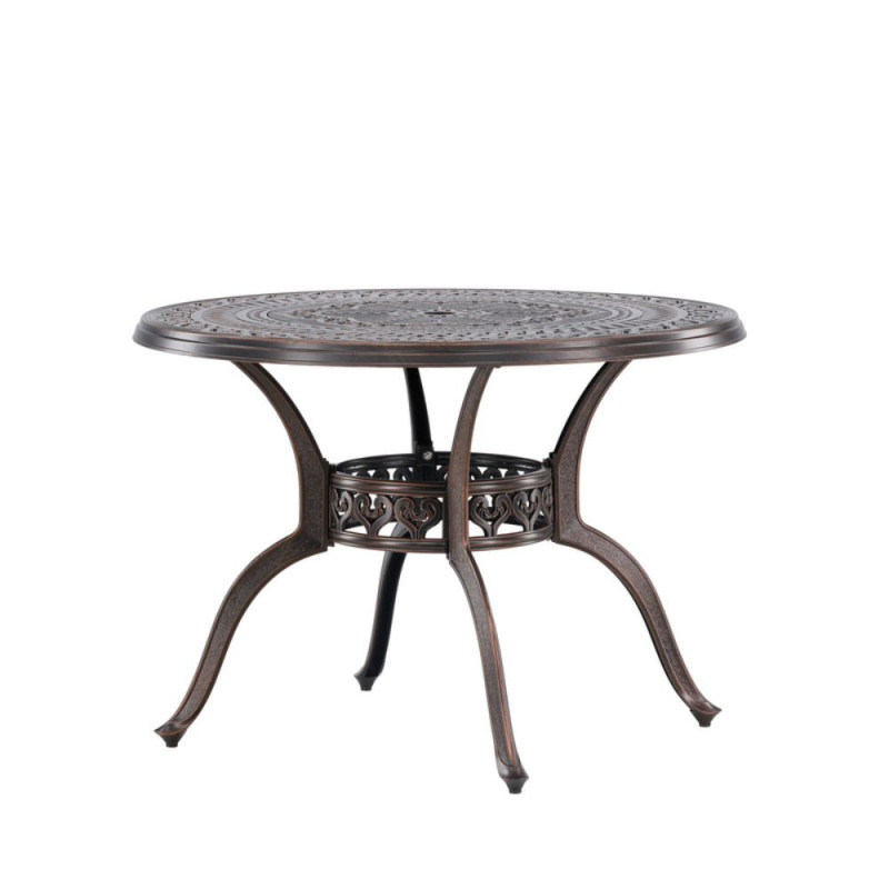 Table de café élégante marron 100cm COFY