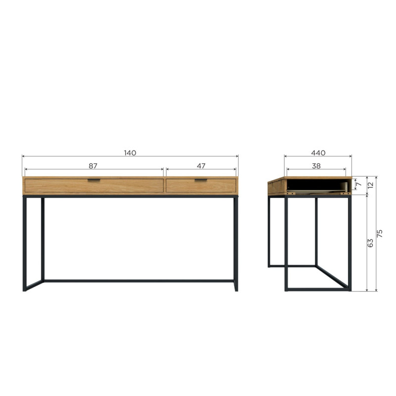 Bureau en bois moderne ISSIA