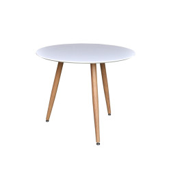 Table à manger ronde 90cm style scandinave MANOUCHKA