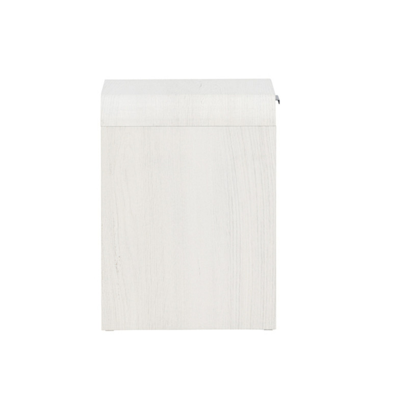 Table de chevet avec tiroir en bois blanc DAFNE