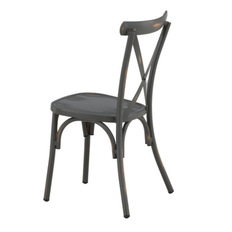 Lot de 2 chaises vintages en aluminium PRISCILE